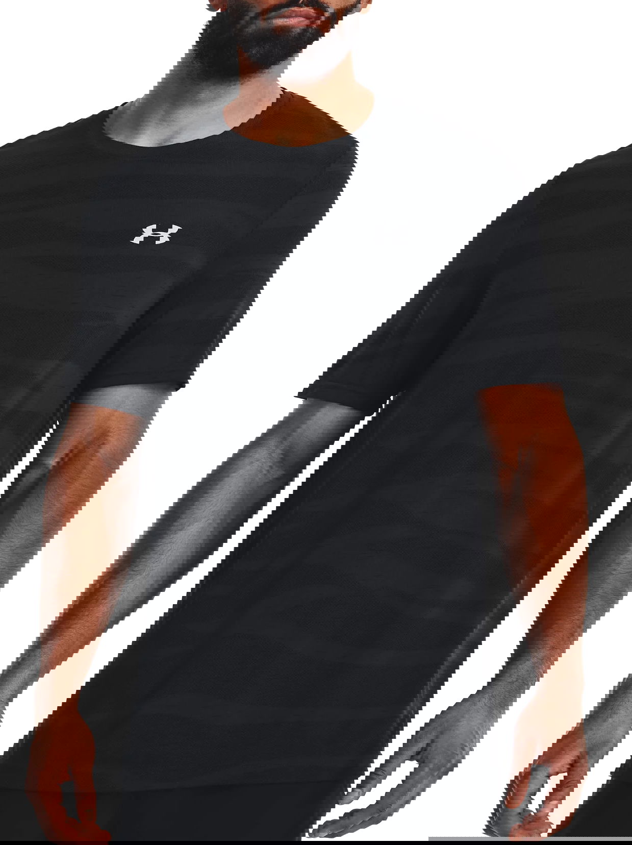 Tričko Under Armour Seamless Wave Short Sleeve T-Shirt Čierna | 1373726-001, 0