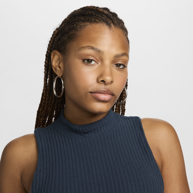 Crop Top Nike Sportswear Chill Knit Navy | FN3677-478, 2