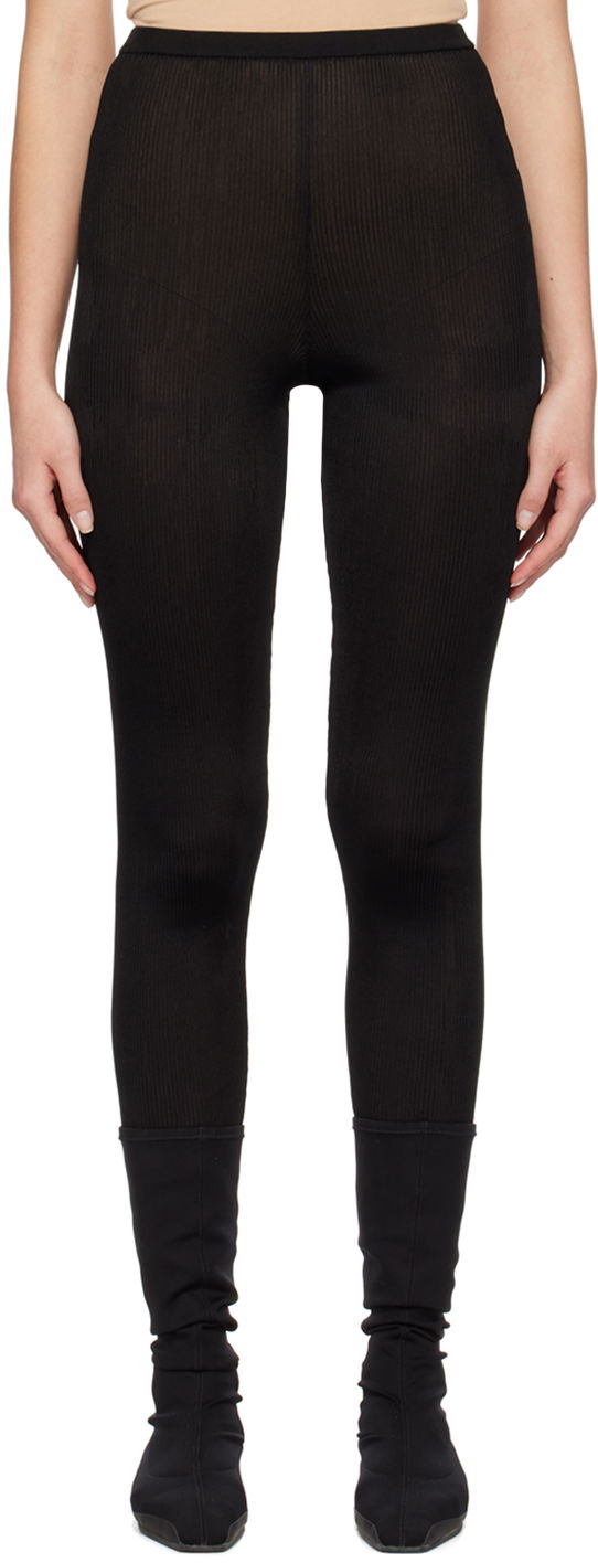Legíny The Row Ribbed Stirrup Leggings Čierna | 7055-Y80, 0