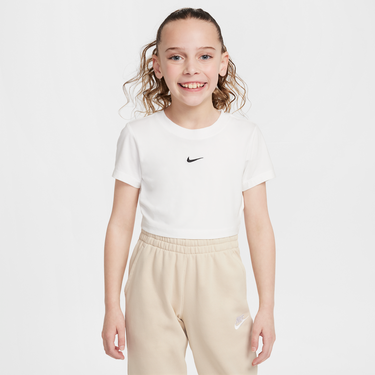 Crop Top Nike Nike Sportswear Cropped T-Shirt Biela | HF7011-100, 0