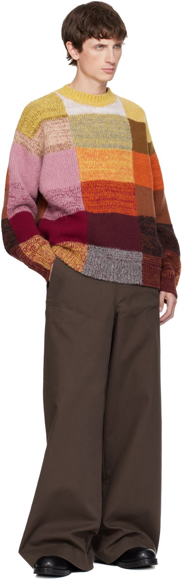 Sveter Dries Van Noten Dries Van Noten Patchwork Wool Sweater Rôznofarebný | 252-021234-2725, 3