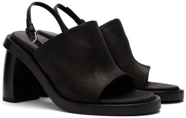Doplnky Ann Demeulemeester Ann Demeulemeester Calfskin Heeled Slingback Sandals Čierna | 2201-W-S04-390-098, 3