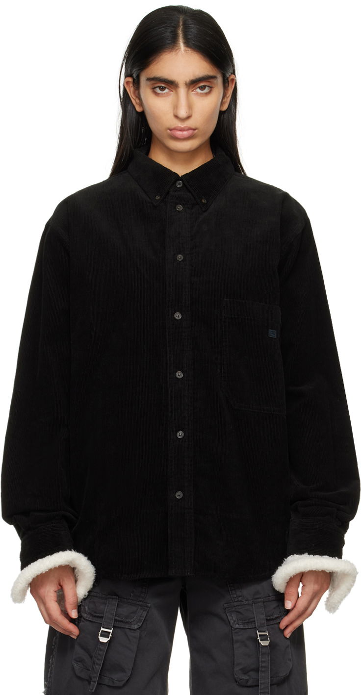 Košeľa Acne Studios Patch Shirt Čierna | C90164-