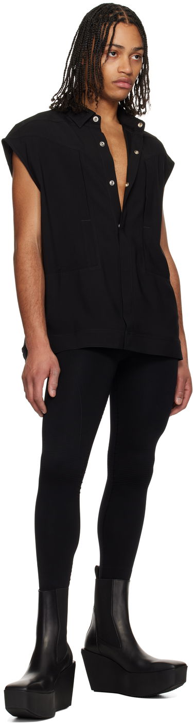 Legíny Rick Owens Rick Owens Hollywood Active Knit Leggings Čierna | RU01E5695 KSP, 4