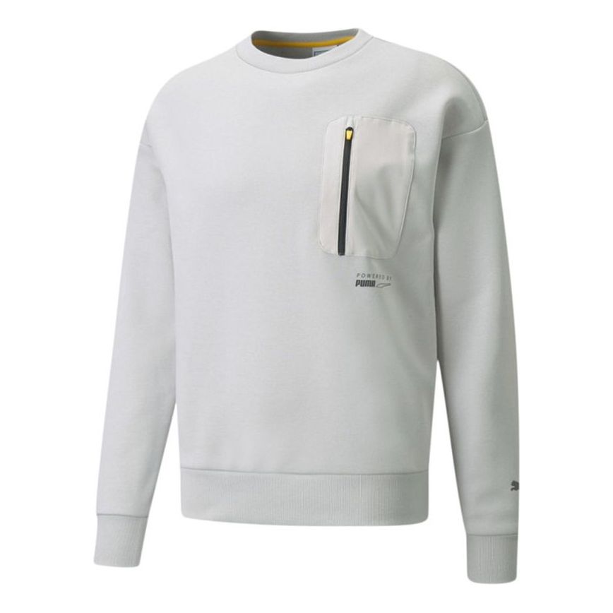 Sveter Puma Protec.t Crew Pullover with Zipper Pocket Šedá | 534404-09, 0