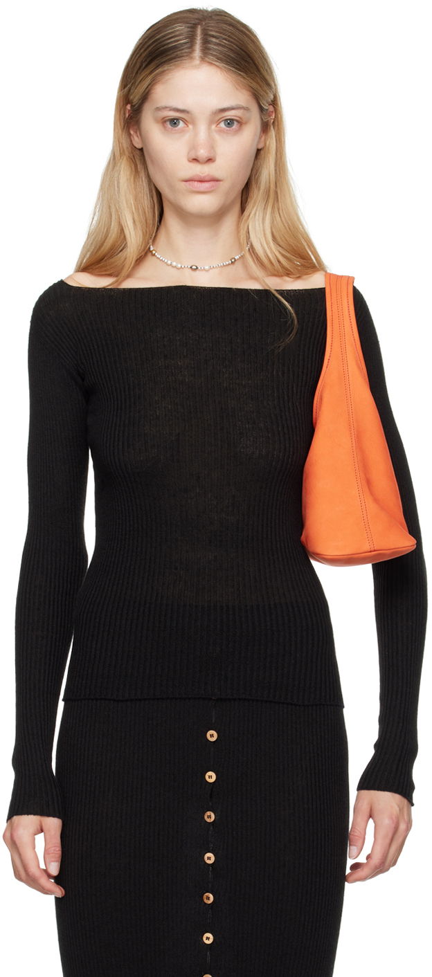 Kabelka Baserange Dande Off The Shoulder Sweater Oranžová | KNDAL-LI-AU24, 0