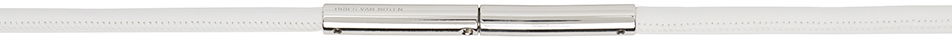 Opasok Dries Van Noten Dries Van Noten Thin Metal Cord Belt Biela | 222-011406-127, 0