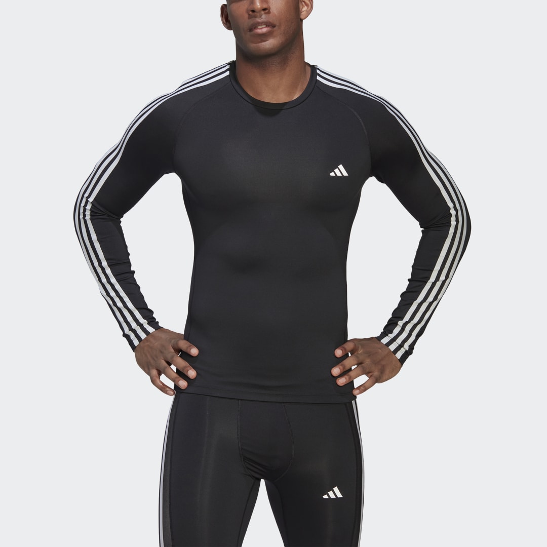 Techfit 3-Stripes Training Long Sleeve