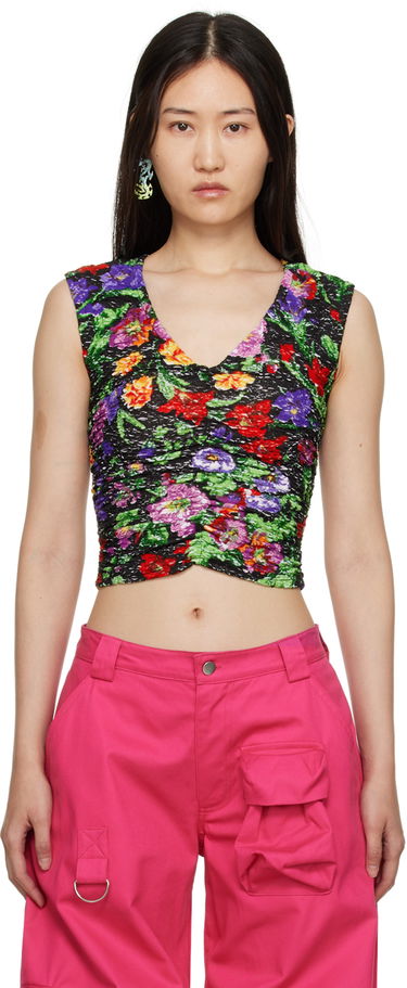 Crop Top Collina Strada Collina Strada Maisie Floral Ruched Tank Top Rôznofarebný | XX3234 DEADSTOCK JERSEY, 0