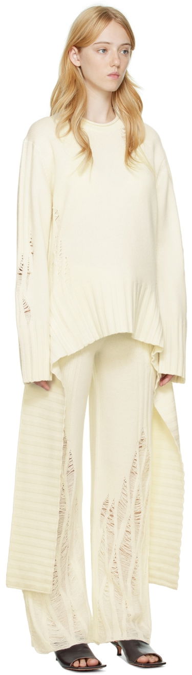 Nohavice Dion Lee Distressed Cashmere Peplum Sweater Zelené | C7086P22, 4