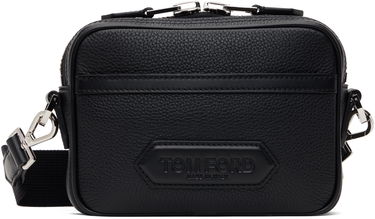 Taška cez rameno Tom Ford Tom Ford Soft Grain Leather Mini Messenger Bag Čierna | H0655-LCL213S, 0