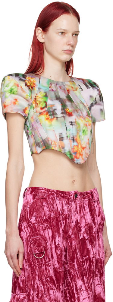 Crop Top Collina Strada Collina Strada Ava Floral Print Cropped Blouse Rôznofarebný | XX3282, 1