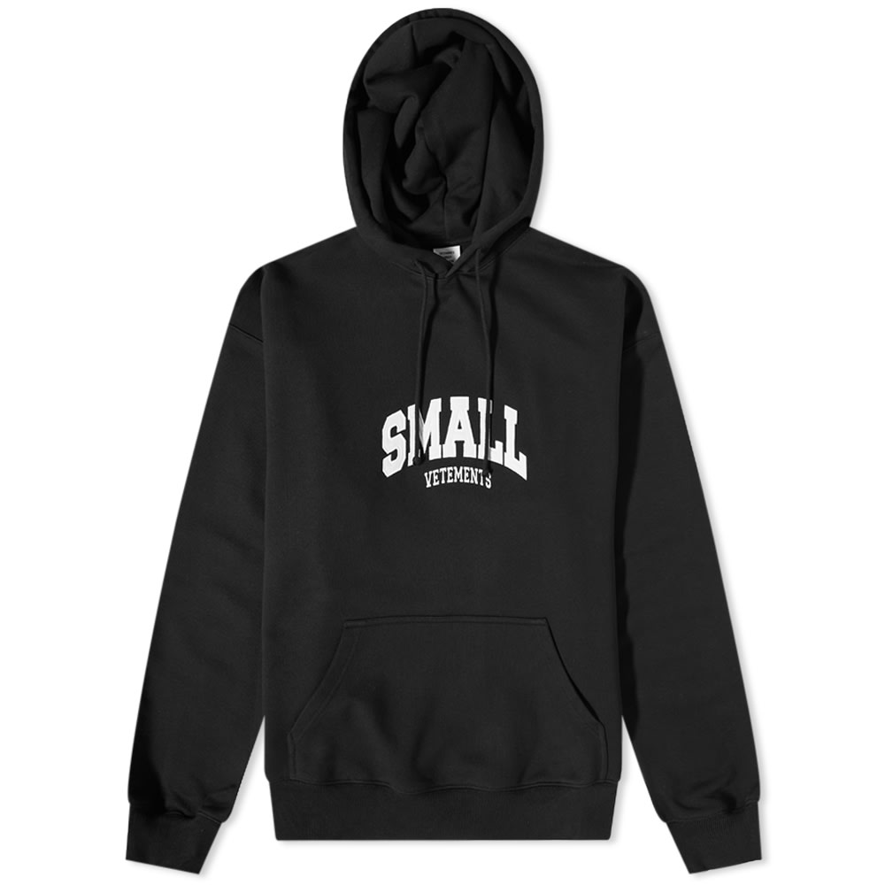 Mikina VETEMENTS Small Logo Popover Hoody Čierna | UE63HD600B, 0