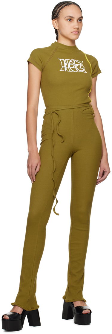 Body Ottolinger Ottolinger Rib Bodysuit Zelené | 407701, 4