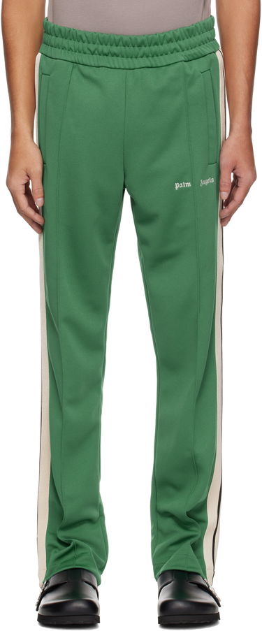 Tepláky Palm Angels Palm Angels Embroidered Logo Track Pants Zelené | PMCJ020S25FAB0015703, 0