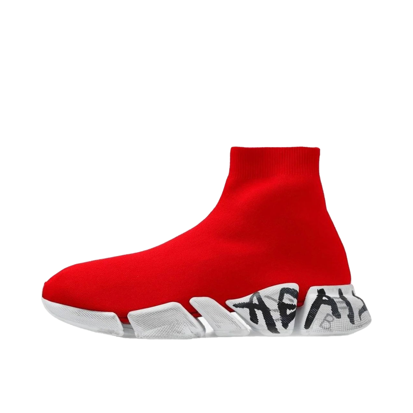 Tenisky a topánky Balenciaga Speed 2.0 "Graffiti Red White" Červená | 617239W2DD46091