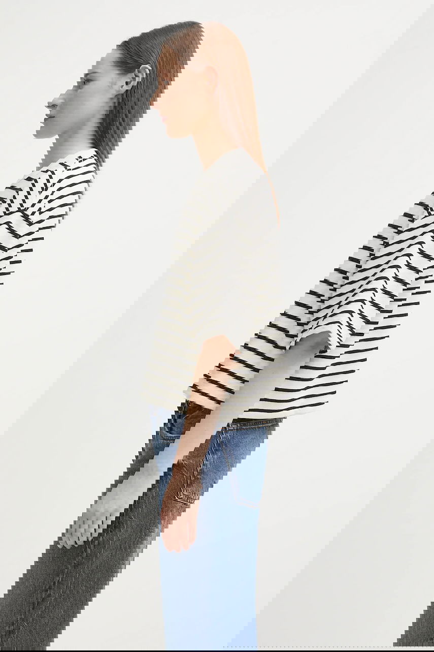 Tričko Anine Bing Myers Cropped Striped T-Shirt Rôznofarebný | A.08.11431, 1