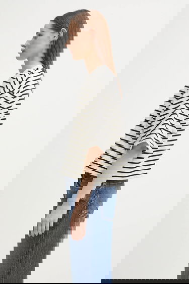 Tričko Anine Bing Myers Cropped Striped T-Shirt Rôznofarebný | A.08.11431, 1