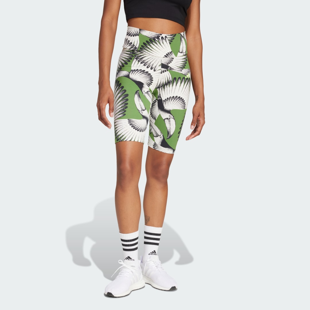 Šortky adidas Performance adidas x FARM Bike Shorts Zelené | JD6286, 0