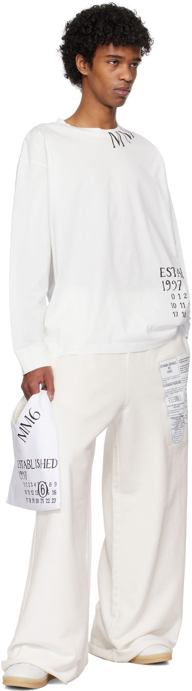 Sveter Maison Margiela MM6 Maison Margiela Printed T-Shirt Biela | SH0GC0047 S24312, 3
