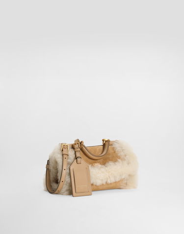 Kabelka Dolce & Gabbana My Sicily Shearling Handbag Béžová | BB7864BQ5398L798, 3