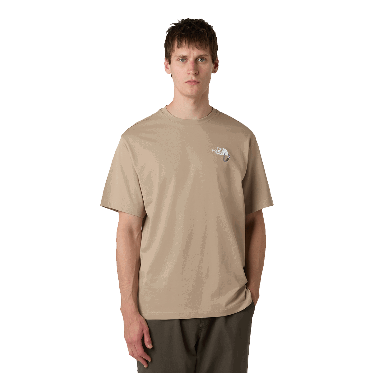 Tričko The North Face The North Face Explore Carabiner Relaxed Short Sleeve T-Shirt Béžová | NF0A8F2HBOX1, 0