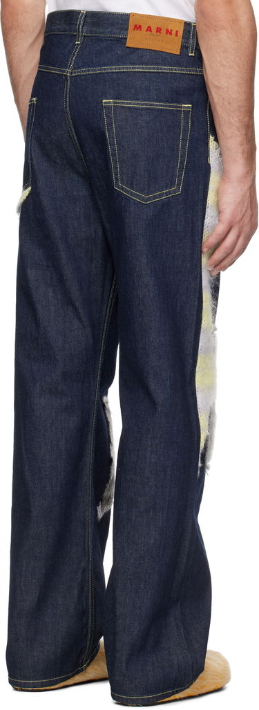 Džínsy Marni Marni Wool Patched Bull Denim Jeans Modrá | PUJU0021LX USCX27, 2