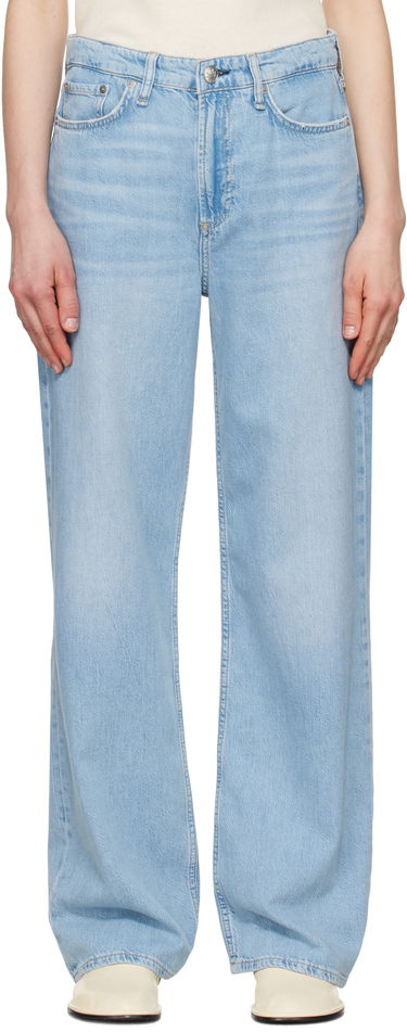 Džínsy rag & bone rag & bone Featherweight Logan Wide-Leg Jeans Modrá | WDD25S2935FWGR, 0
