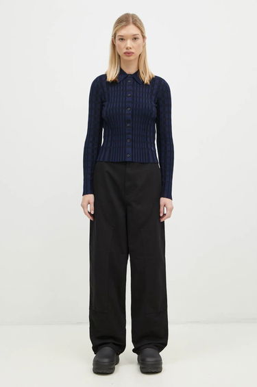 Košeľa MAISON KITSUNÉ Checked Wool Cardigan Modrá | NW00412KF0003, 4