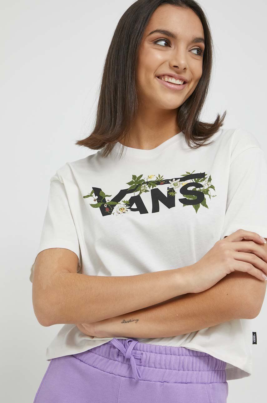 Tričko Vans Wyld Vee Relaxed Boxy Tee Béžová | VN0003XXFS81, 0