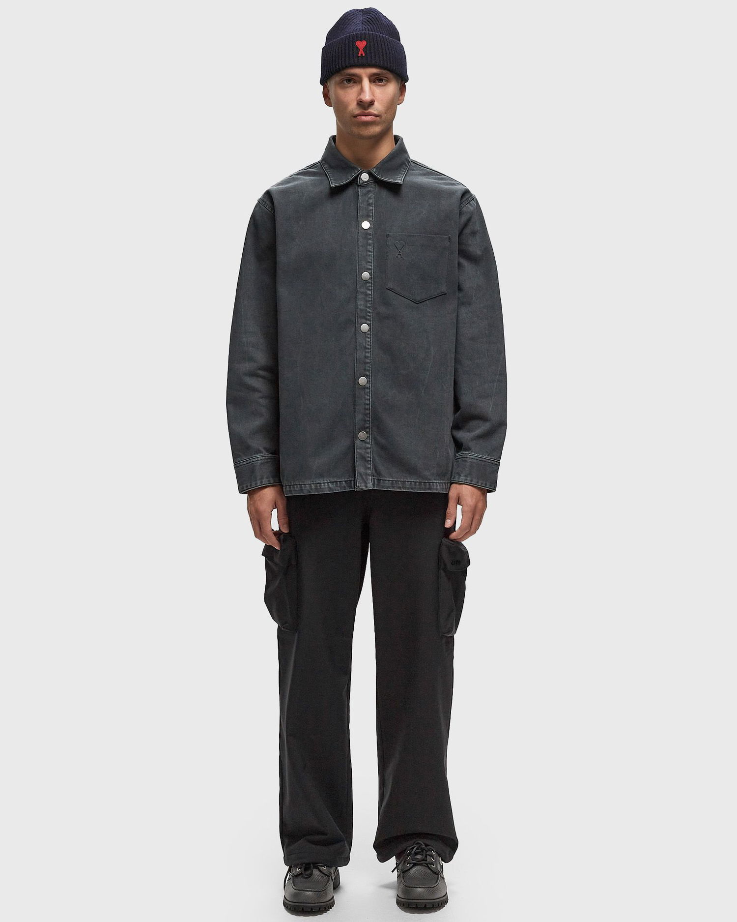 Košeľa AMI Denim Overshirt Čierna | UJK261-CO0037-001, 1