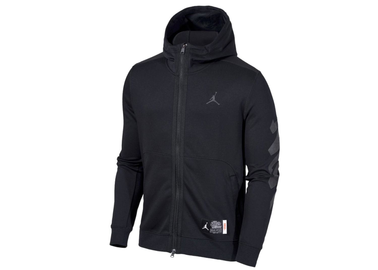 Mikina Jordan x Zion x Naruto Full Zip Top Hoodie Čierna | DO6596-010, 0