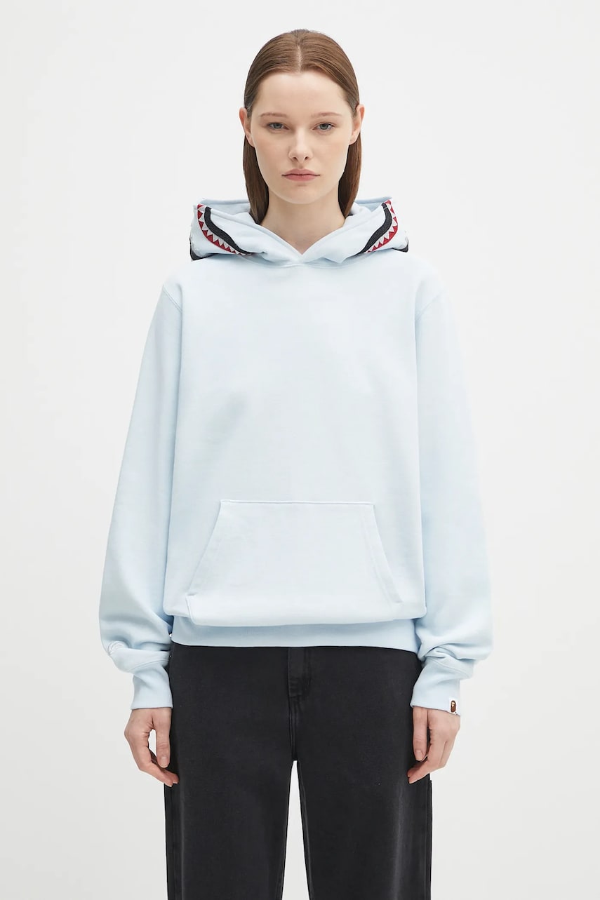 Mikina BAPE A Bathing Ape Shark Hoodie Modrá | 1L30214009, 0