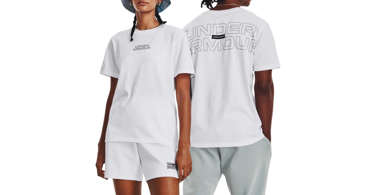 Tričko Under Armour OUTLINE HEAVYWEIGHT TEE Biela | 1379109-100, 1
