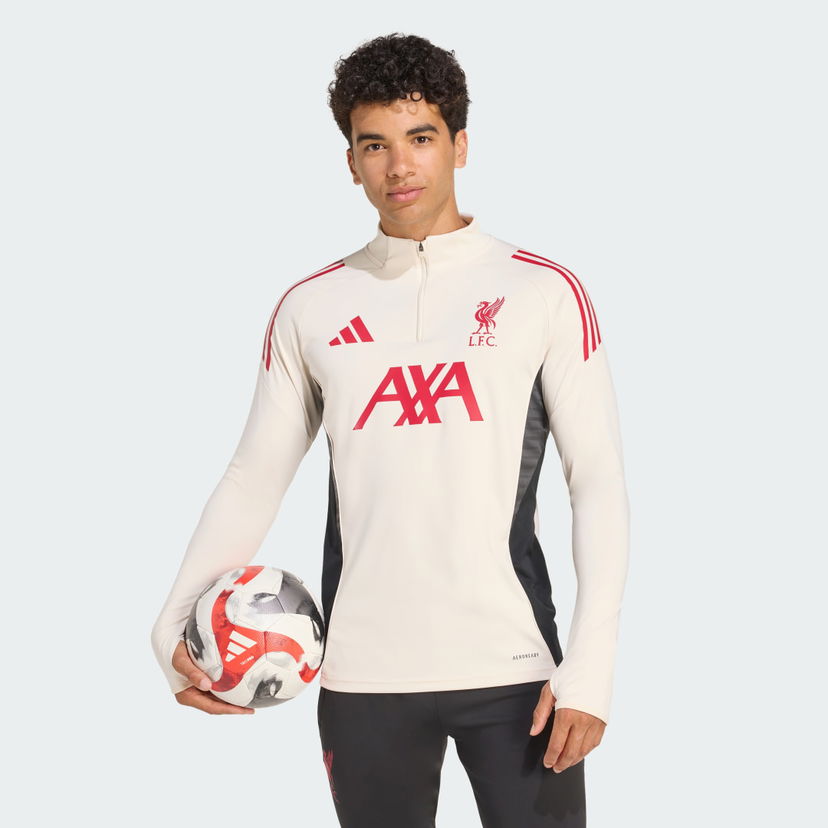 Sveter adidas Performance Liverpool FC Tiro 25 Competition Training 1/4 Zip Top Béžová | JV6569