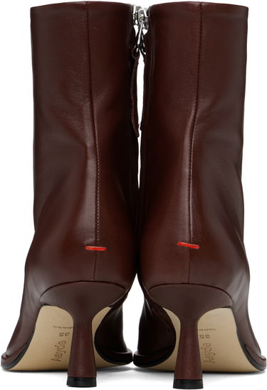 Oblečenie Aeyde Aeyde Dorothy Leather Ankle Boots Hnedá | A11-AB-IRNR65ST99-SS25-955-007, 1
