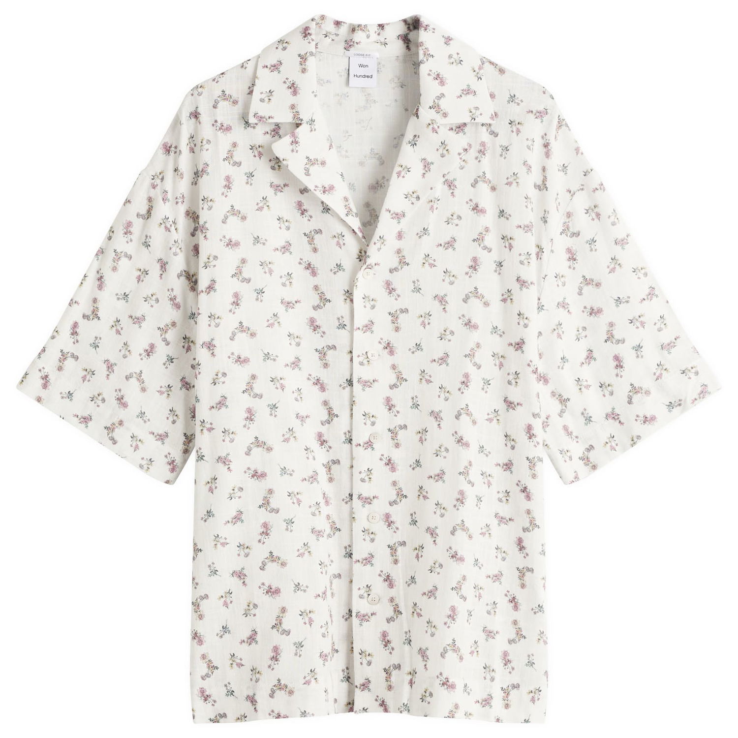 Košeľa Won Hundred Won Hundred Desmond Flower Vacation Shirt, Size Large Biela | 3549-14276, 1