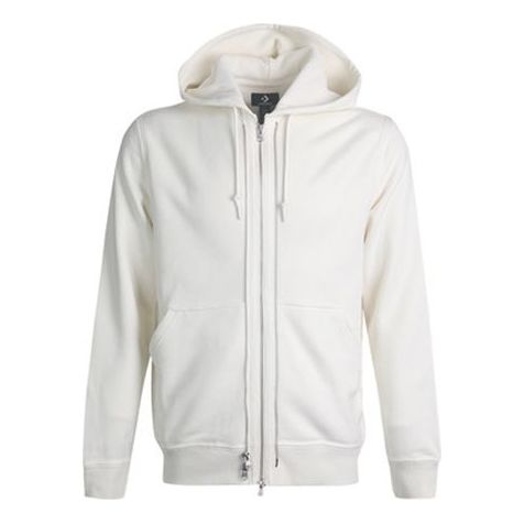 Mikina Converse Converse Full-Zip Hoodie Biela | 10019463-A02