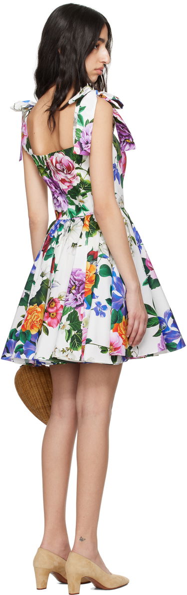 Šaty Dolce & Gabbana Dolce&Gabbana Rose-Print Corset Mini Dress Biela | F6ZT2T HS5S6, 2