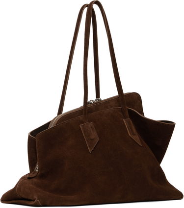 Kabelka The Attico The Attico 'La Passeggiata' Top Handle Suede Bag Hnedá | 250WAH00054 LBT007AA, 2