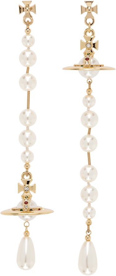 Náušnice Vivienne Westwood Pearl Dangle Earrings Metalická | 62030002-02R118-CN, 0