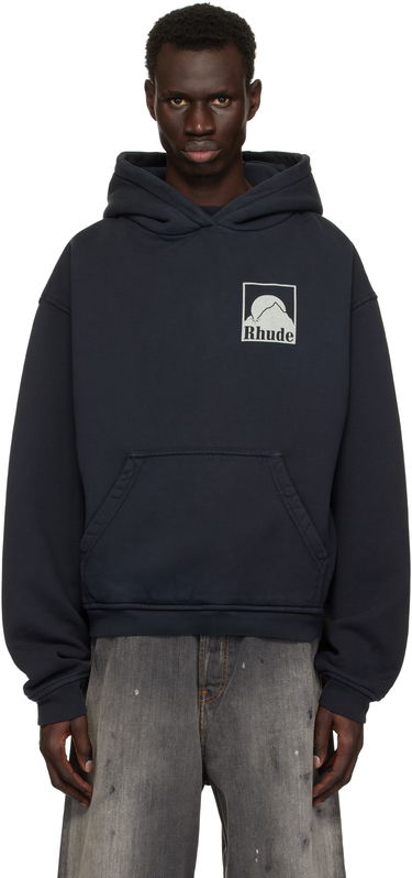 Mikina Rhude Rhude Moonlight Badge Hoodie Navy | RHPS25HO05012, 0