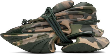 Tenisky a topánky Balmain Balmain Unicorn Low Camouflage-Print Zelené | EM1VJ309KCKN, 2