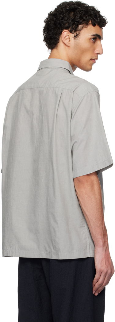 Košeľa NANAMICA nanamica Regular Collar End on End Short Sleeve Shirt Šedá | S25SG075U, 2