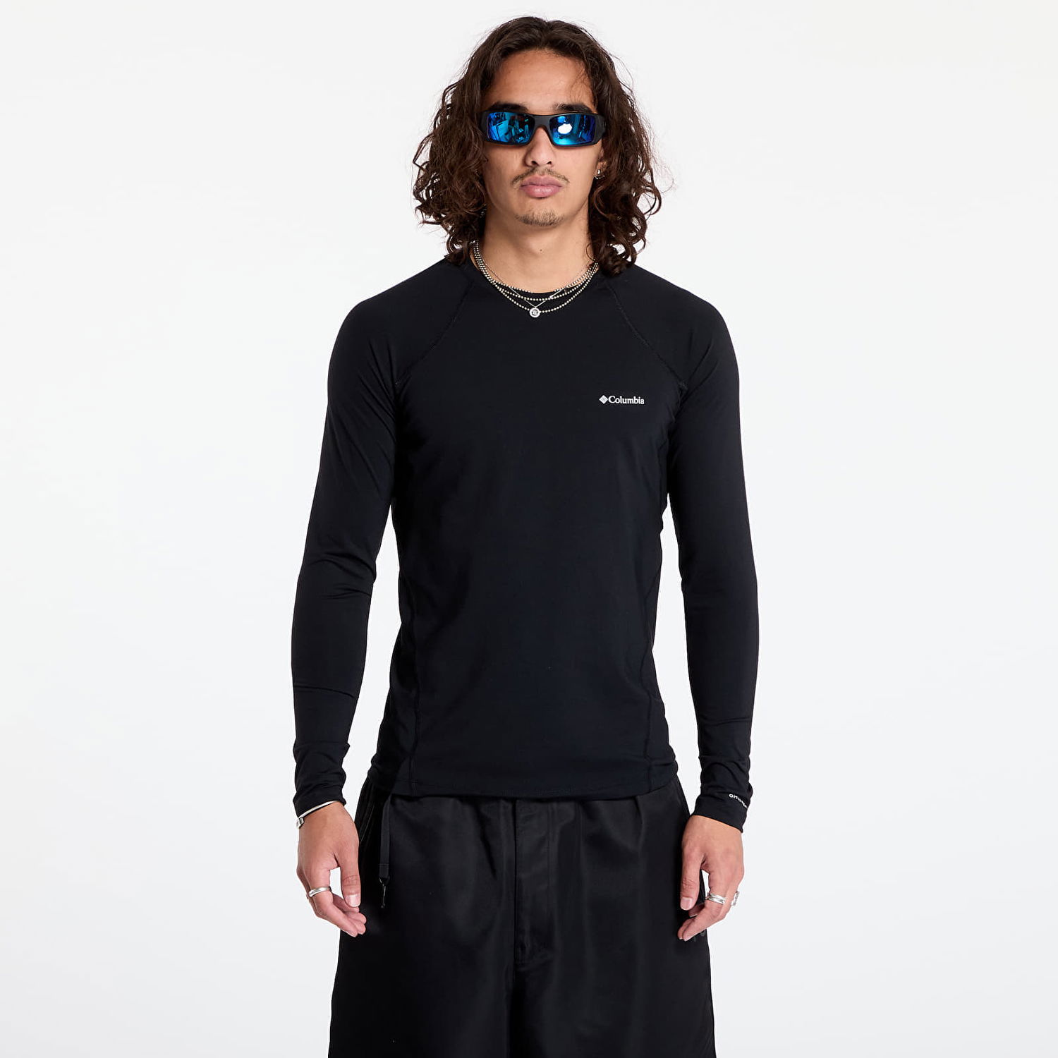Tričko Columbia Midweight Stretch Long Sleeve Top Čierna | 1638591011, 0
