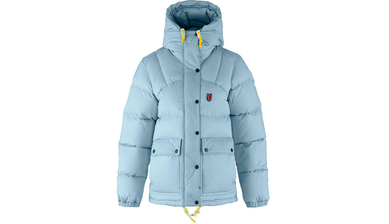 Prešívaná bunda FJÄLLRÄVEN Expedition Down Lite Hooded Puffer Jacket Modrá | F89995-514, 1