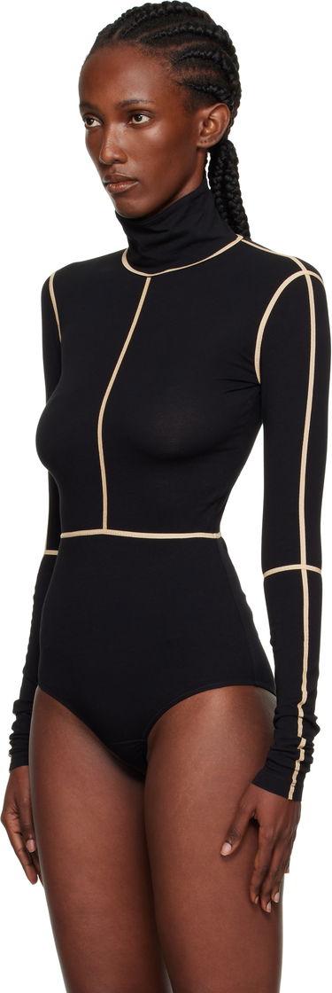 Body Maison Margiela MM6 Maison Margiela Long Sleeve Turtleneck Bodysuit Čierna | S52NA0072 M20125, 3