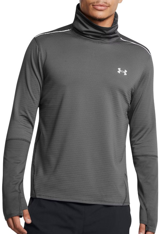 Tričko Under Armour Funnel Neck Running Shirt Šedá | 1387794-025, 0