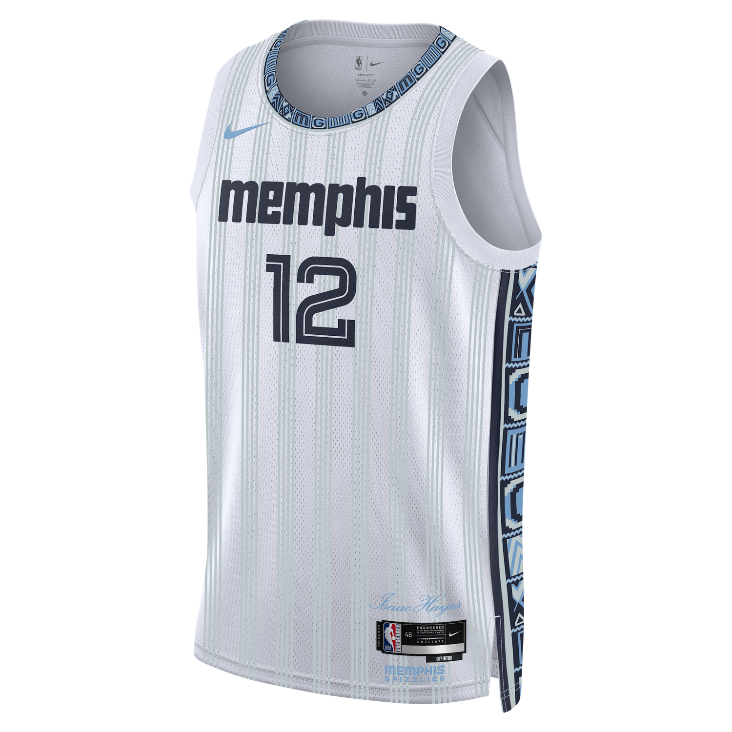 Dres Nike Ja Morant Memphis Grizzlies City Edition Swingman DRI-FIT Isaac Hayes Tribute Jersey Biela | HM5986-104, 0