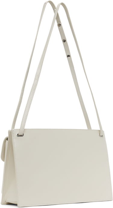 Taška cez rameno BY FAR Double Pocket Shoulder Bag Biela | MWBSB024LL002WH020PL, 2